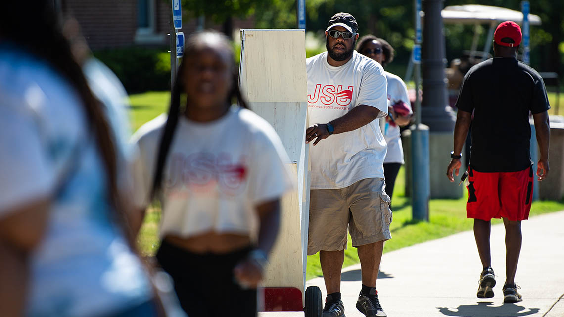 dad helping out on move in day